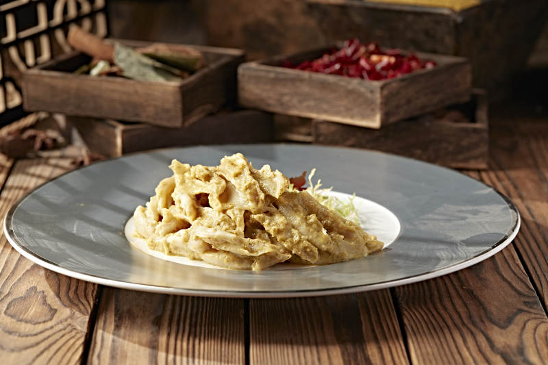 黄芥末百花蒸鸭掌图片