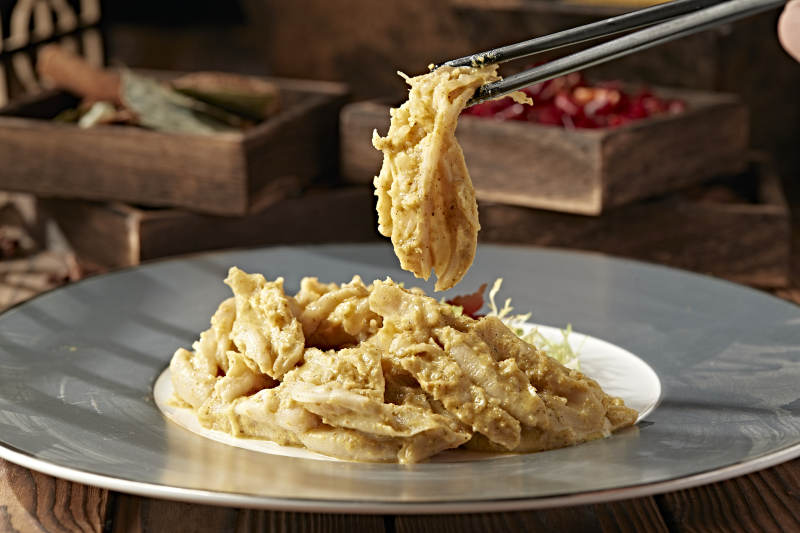 黄芥末百花蒸鸭掌图片