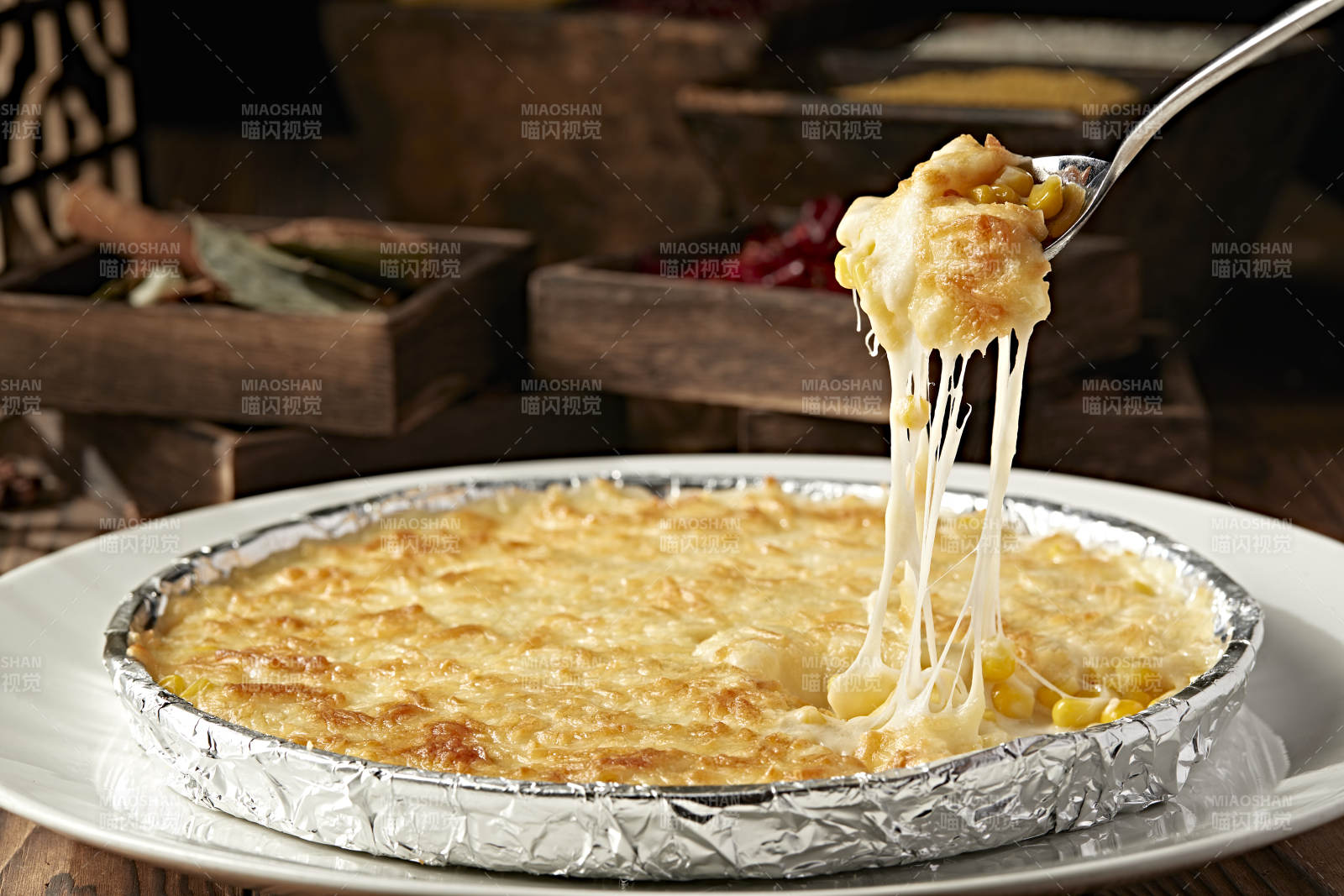 奶香芝士焗玉米图片