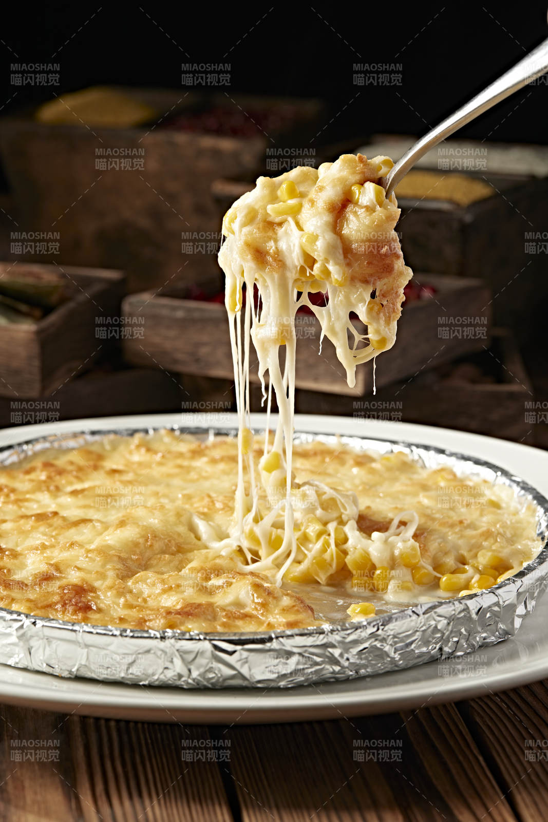 奶香芝士焗玉米图片