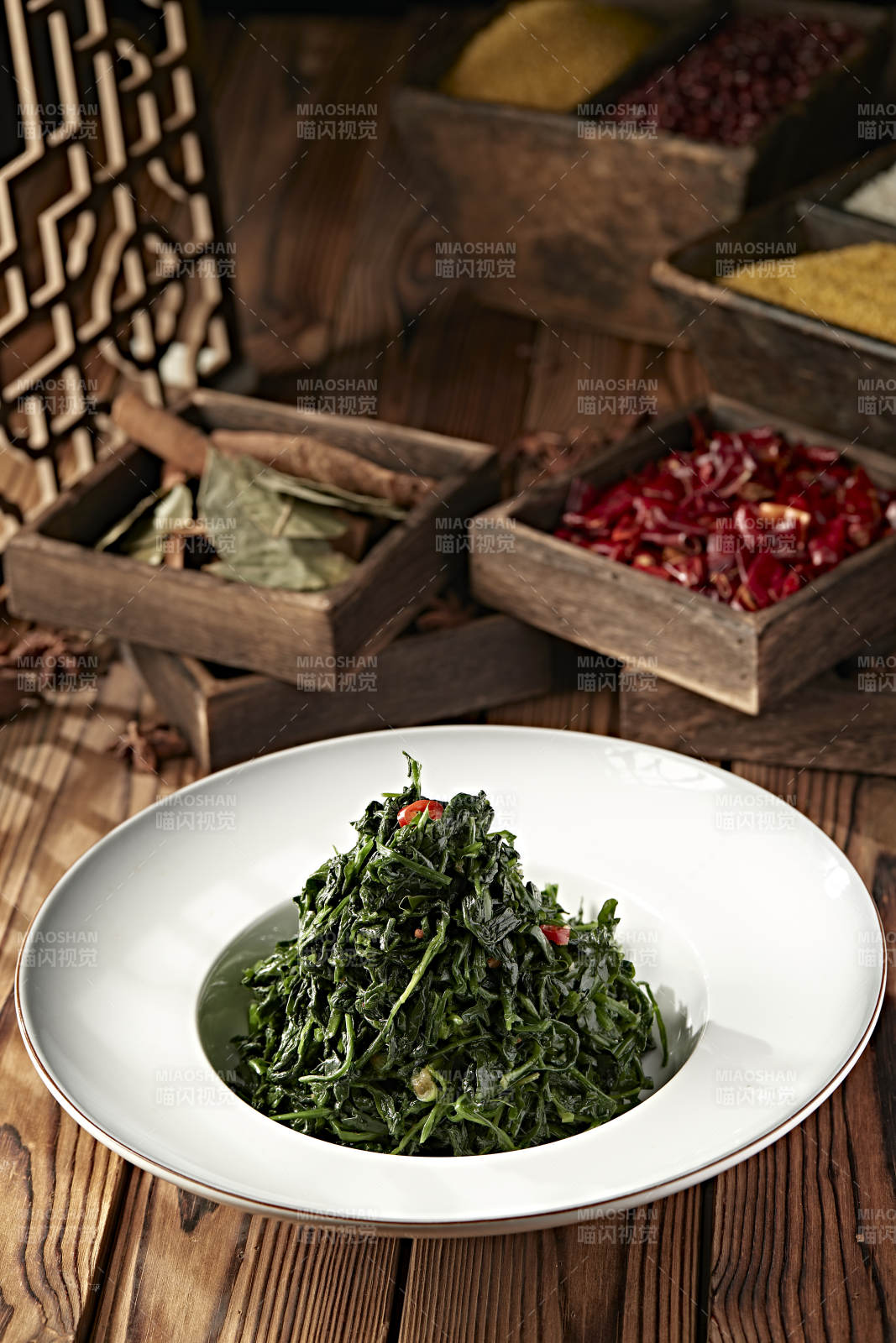 凉拌野菜荠荠菜图片