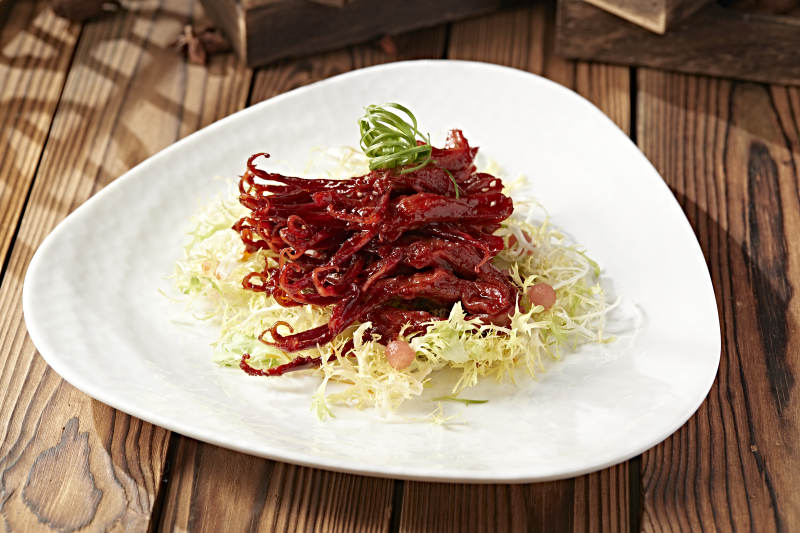 美味鸭货蜂蜜焗鸭舌图片