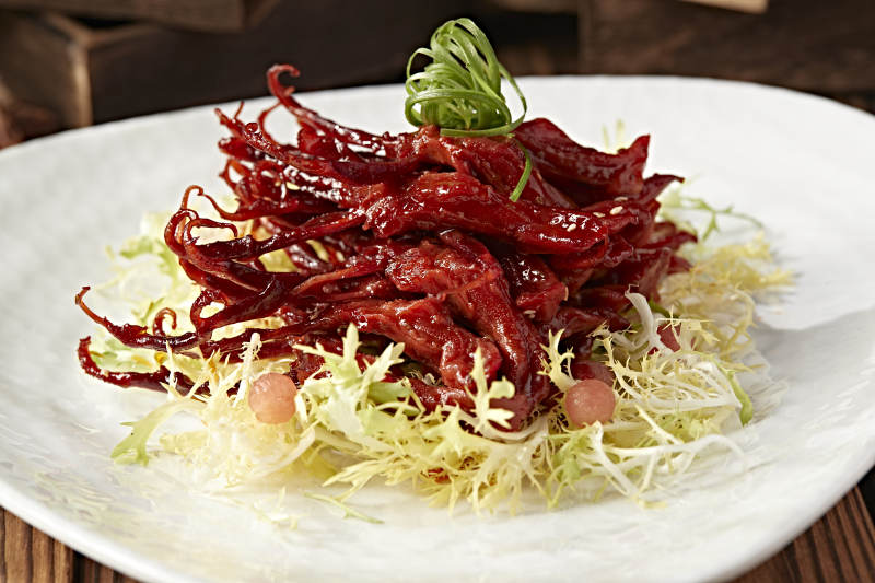 美味鸭货蜂蜜焗鸭舌图片