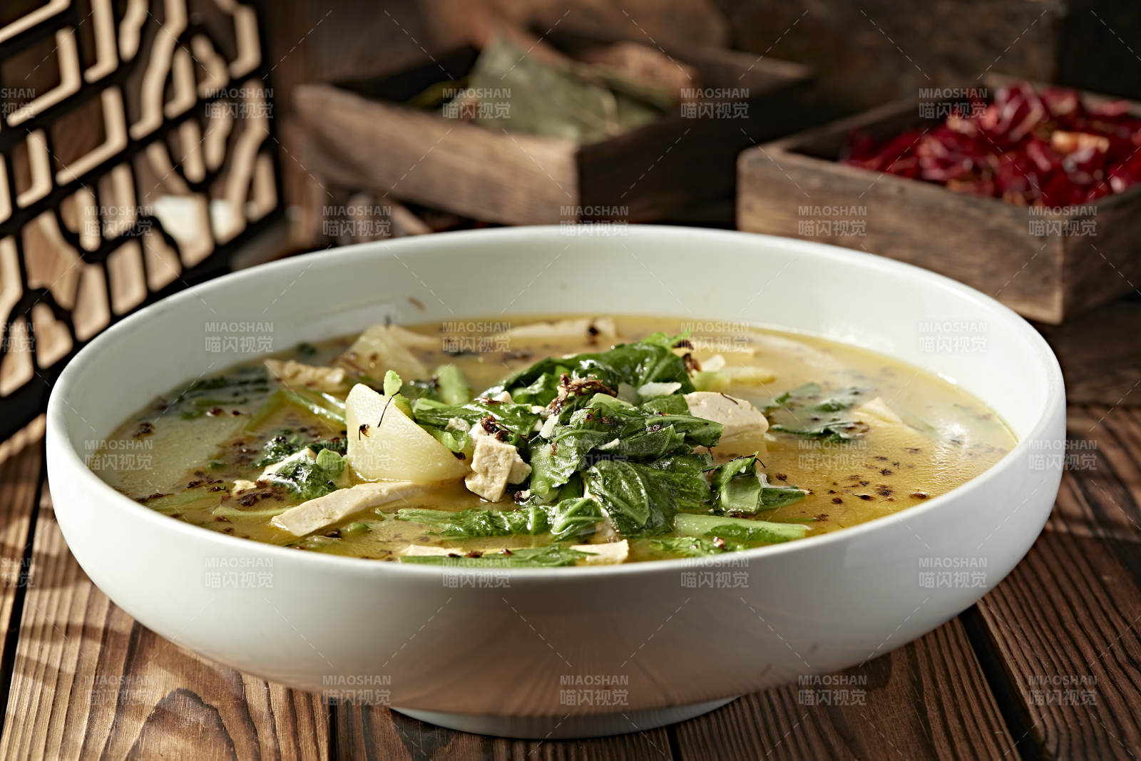 土豆豆腐炖小白菜胡麻花图片