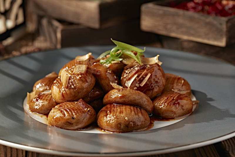 酱烧葱香塞外口蘑图片