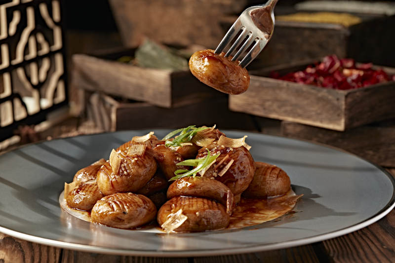 酱烧葱香塞外口蘑图片