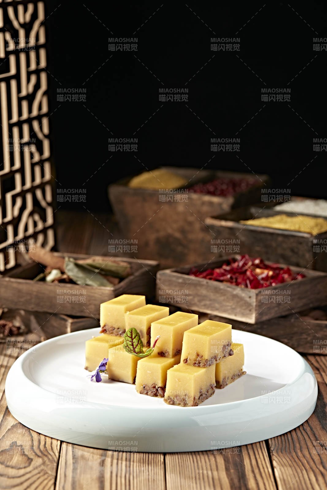 美味甜品南瓜红豆糕图片