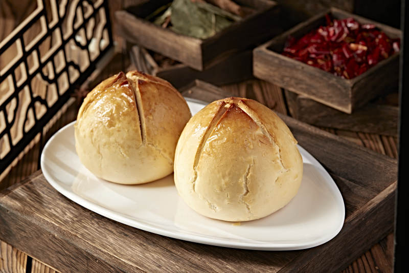 香烤老山西开花馍馍图片