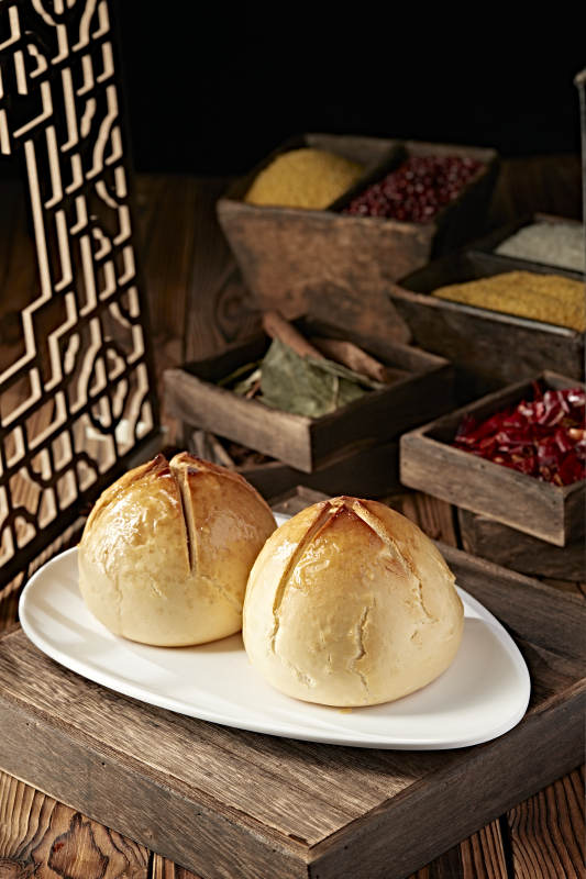 香烤老山西开花馍馍图片