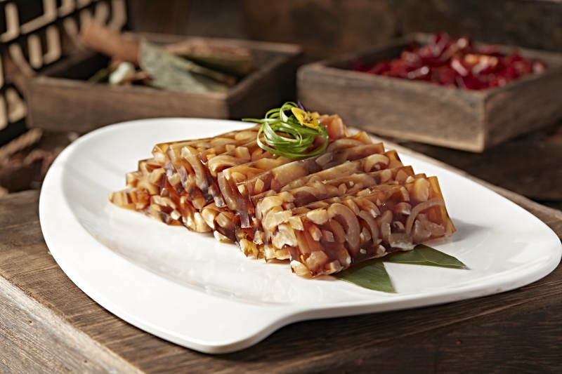 琥珀水晶猪皮冻图片