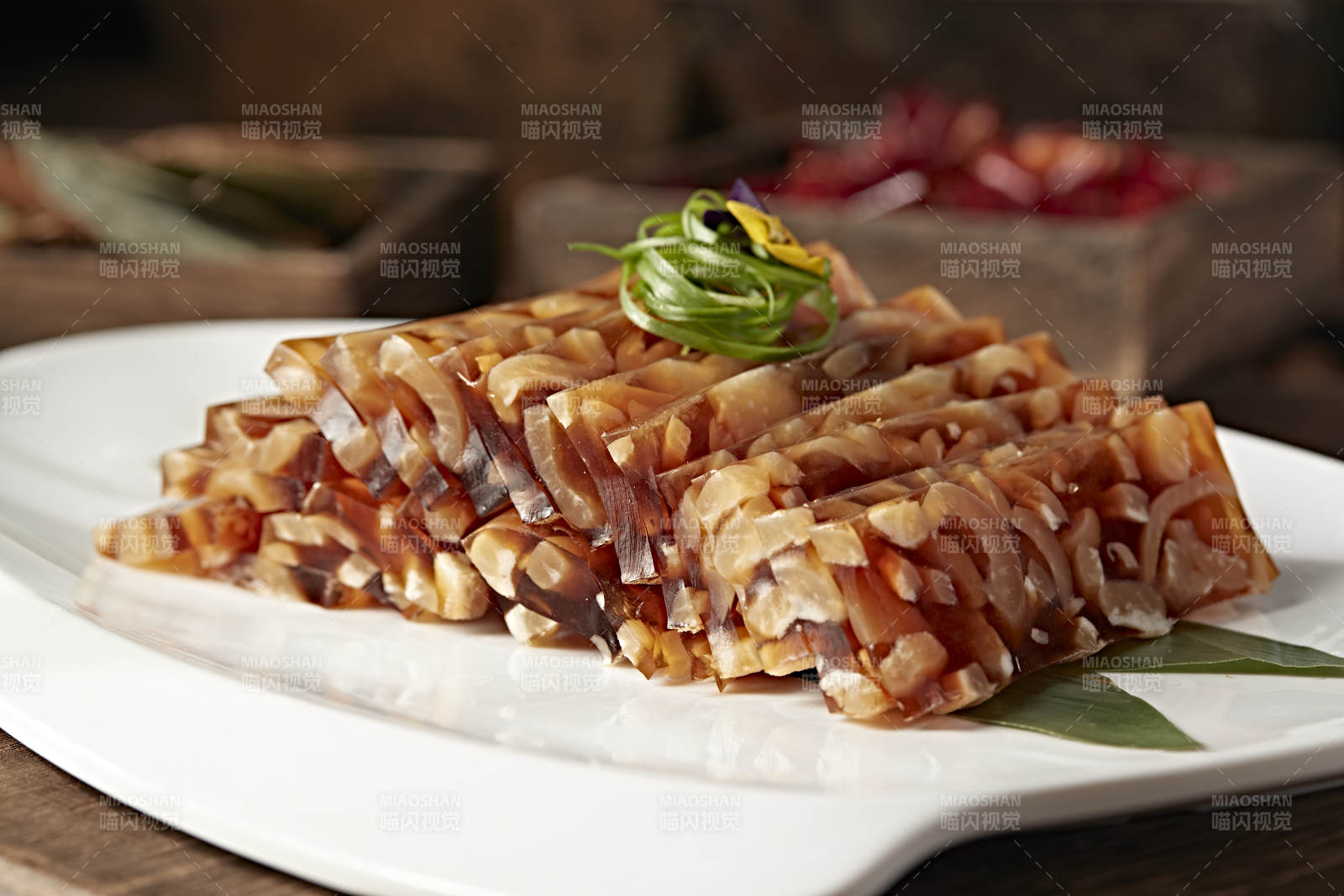 琥珀水晶猪皮冻图片