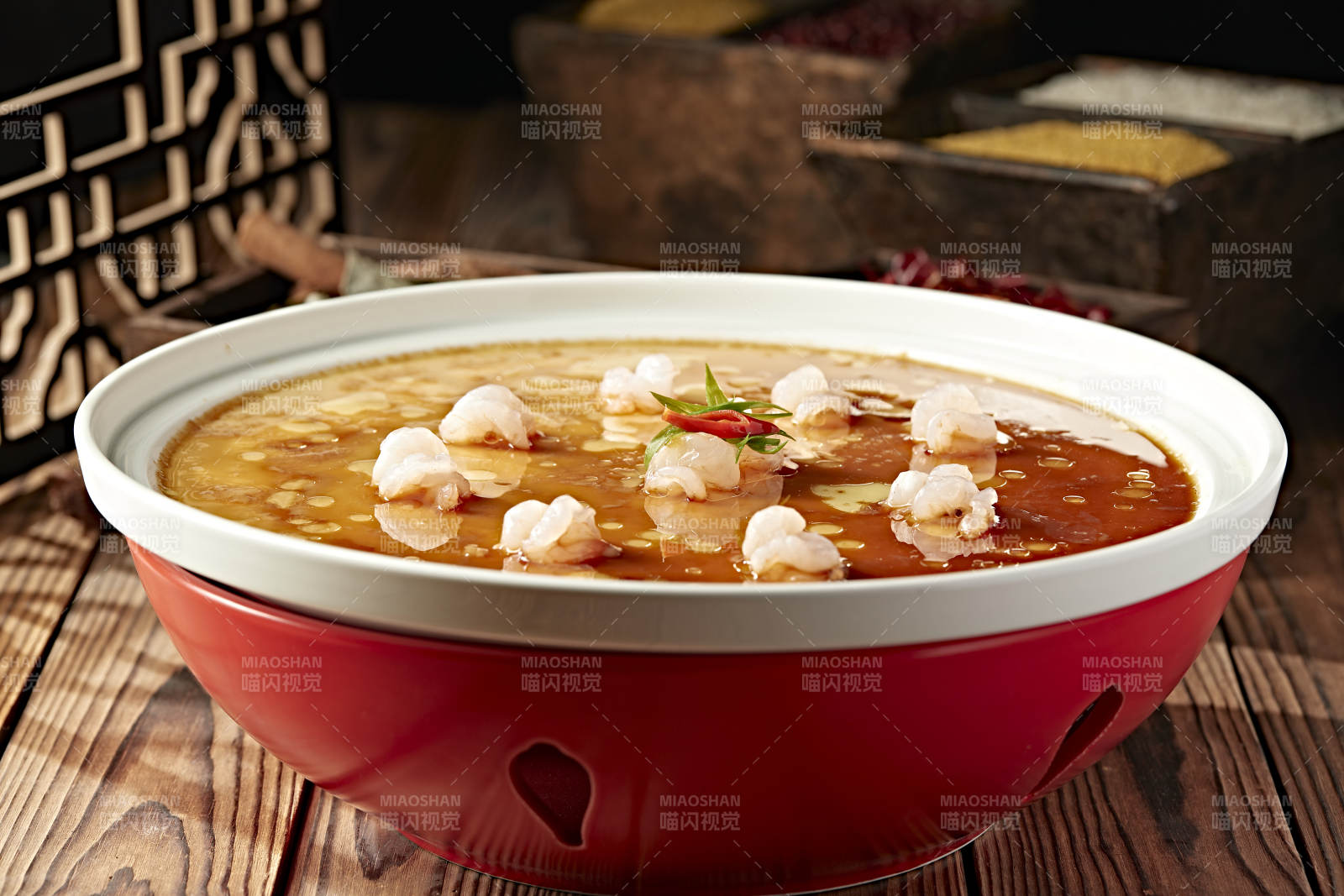 豉油虾仁蒸水蛋图片