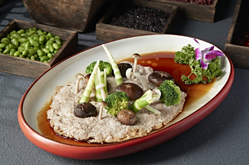 时蔬杂菌蒸肉糜图片