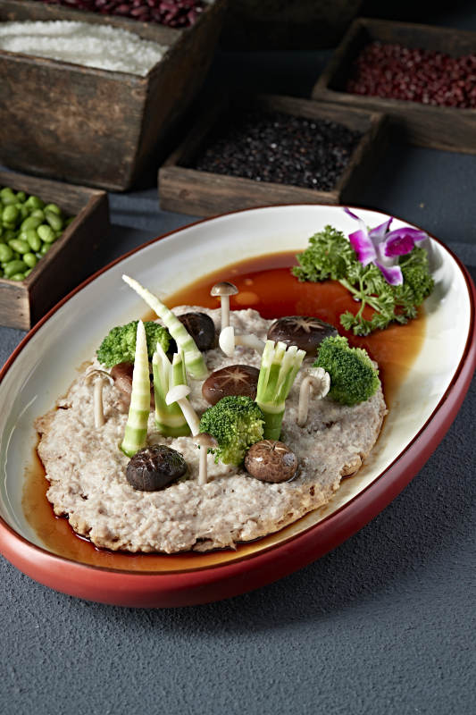 时蔬杂菌蒸肉糜图片