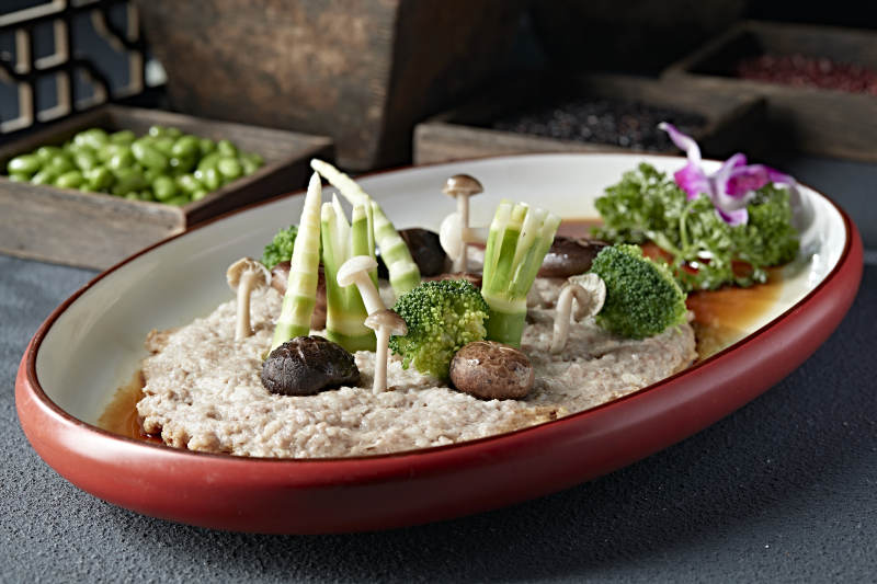 时蔬杂菌蒸肉糜图片