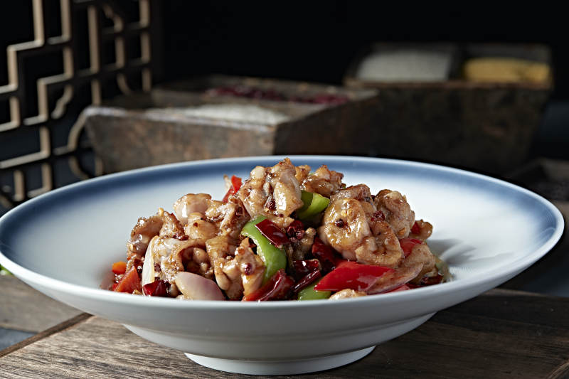 湘味双椒爆辣炒牛蛙图片