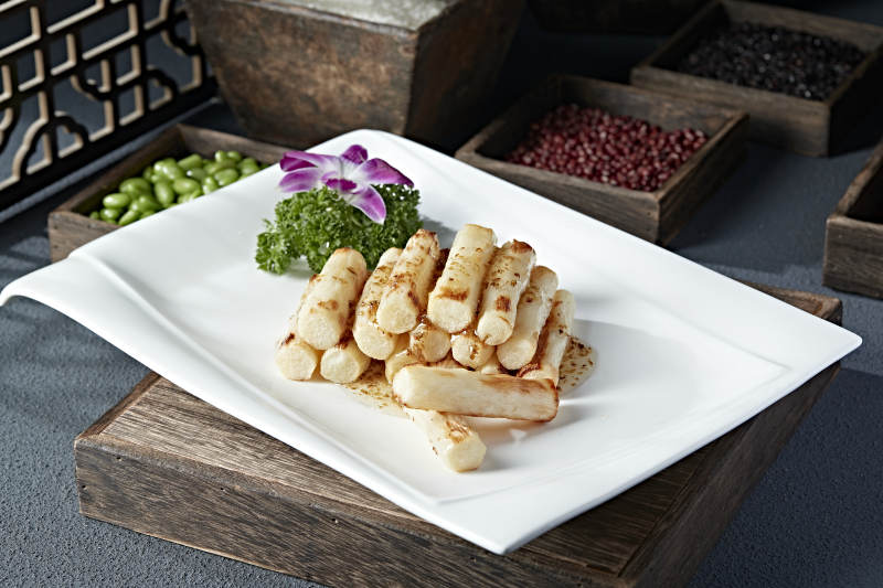 香烤马牙长山药配桂花蜜图片