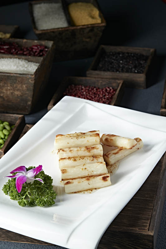 香烤马牙长山药配桂花蜜图片