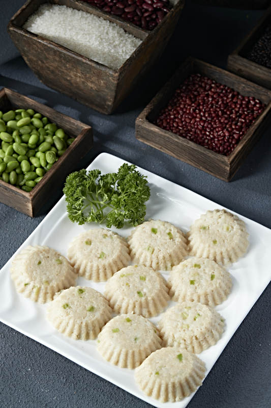 蛋挞造型的粗粮土豆莜面摩擦擦图片