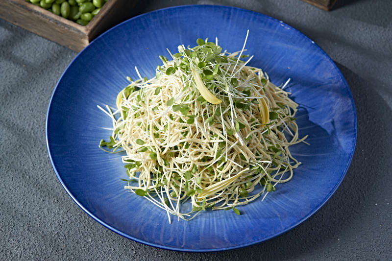 香椿苗凉拌干豆腐丝图片