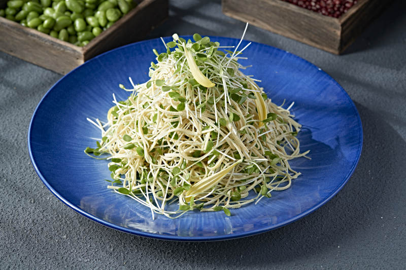 香椿苗凉拌干豆腐丝图片