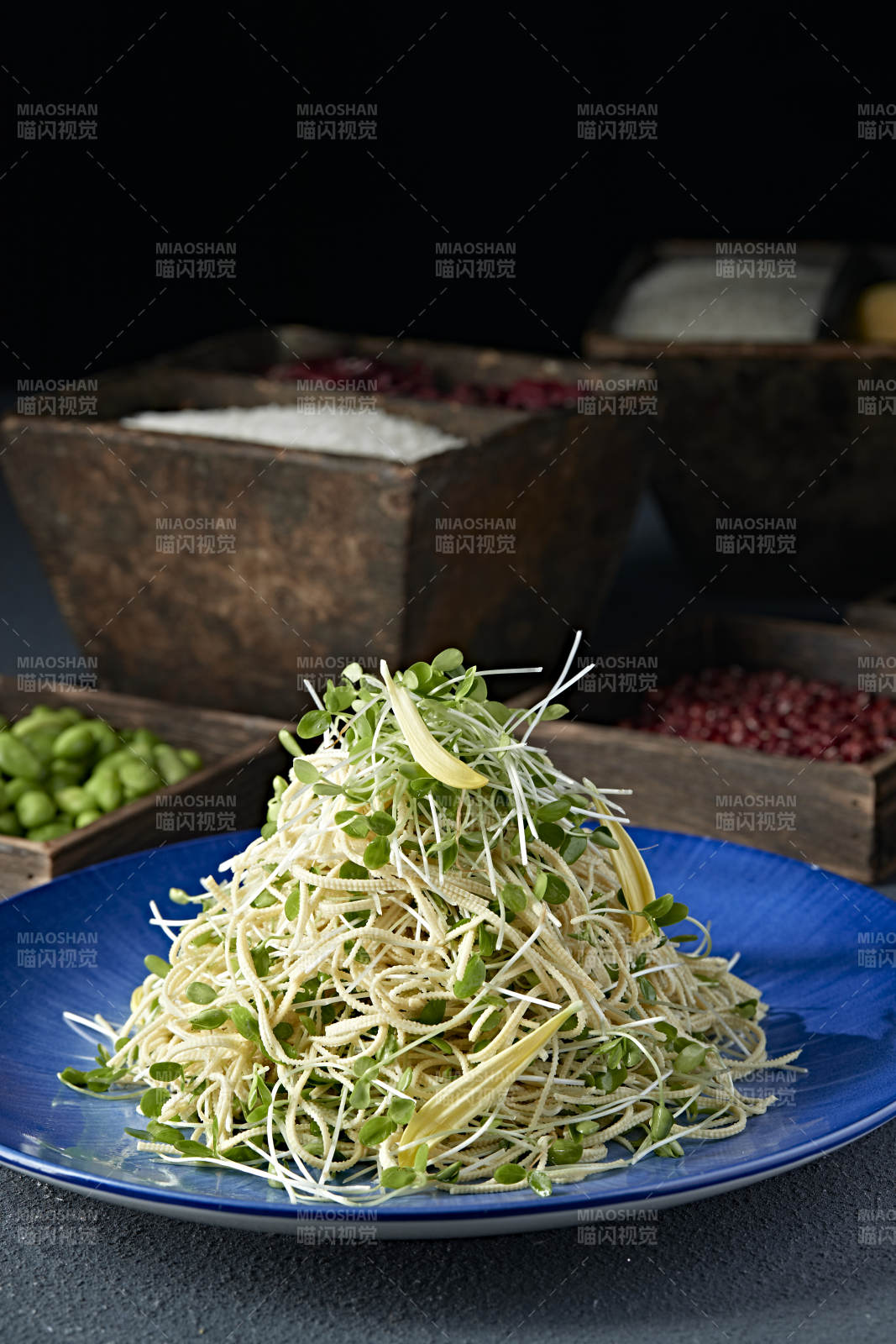 香椿苗凉拌干豆腐丝图片