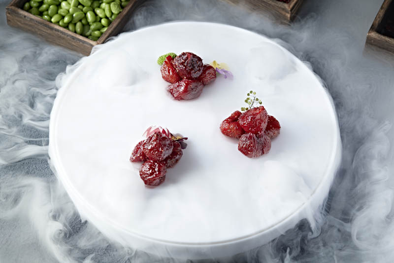 蜜香酿皮红酒无花果图片