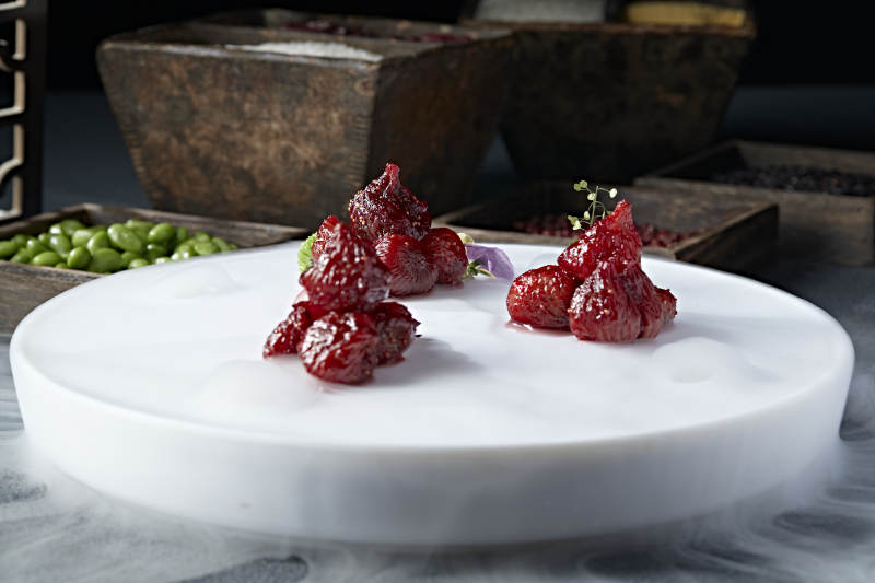 蜜香酿皮红酒无花果图片