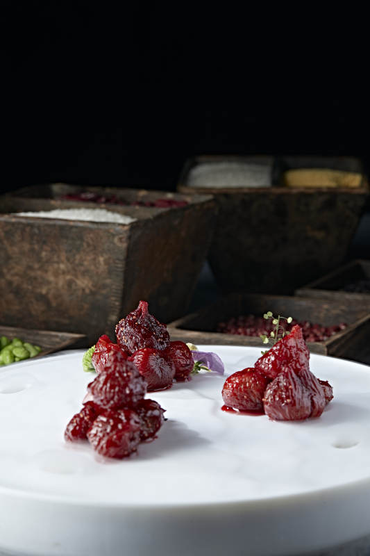 蜜香酿皮红酒无花果图片