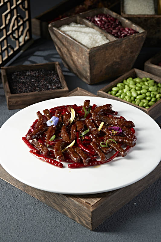 川味辣炒草原牛肉干图片