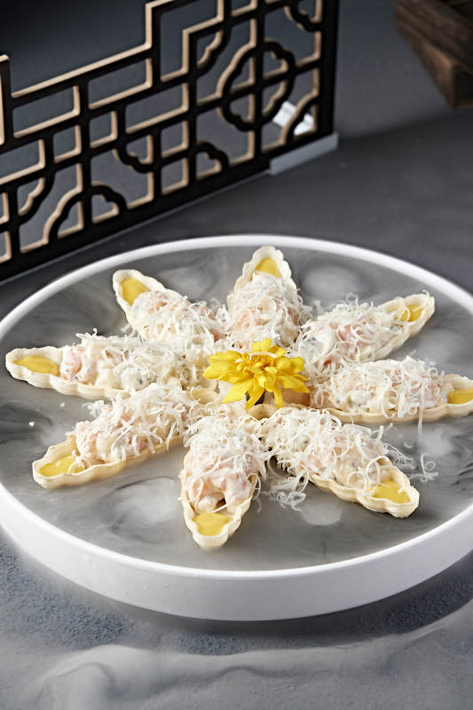 军舰水果沙拉芝士海虾仁图片