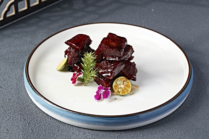 果木烟熏文火猪梅肉图片