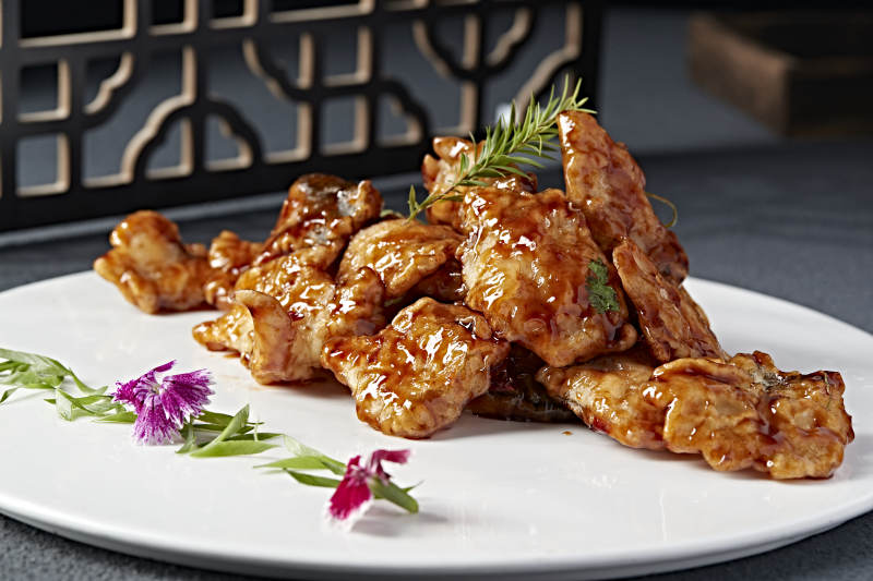 酱香锅包银鳕鱼块图片