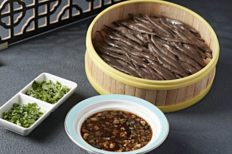 张家口地方美食黑莜面鱼鱼图片