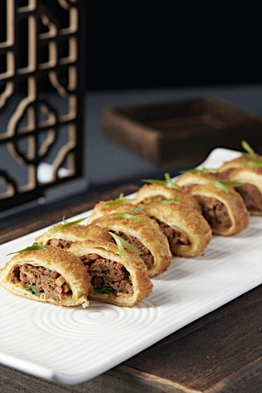 香煎鸭肉丝鸡蛋玉子烧卷图片