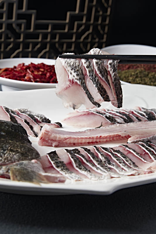 预制食材鲜鮰鱼切片香辣水煮鱼图片