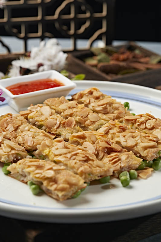 香煎虾泥杏仁饼图片