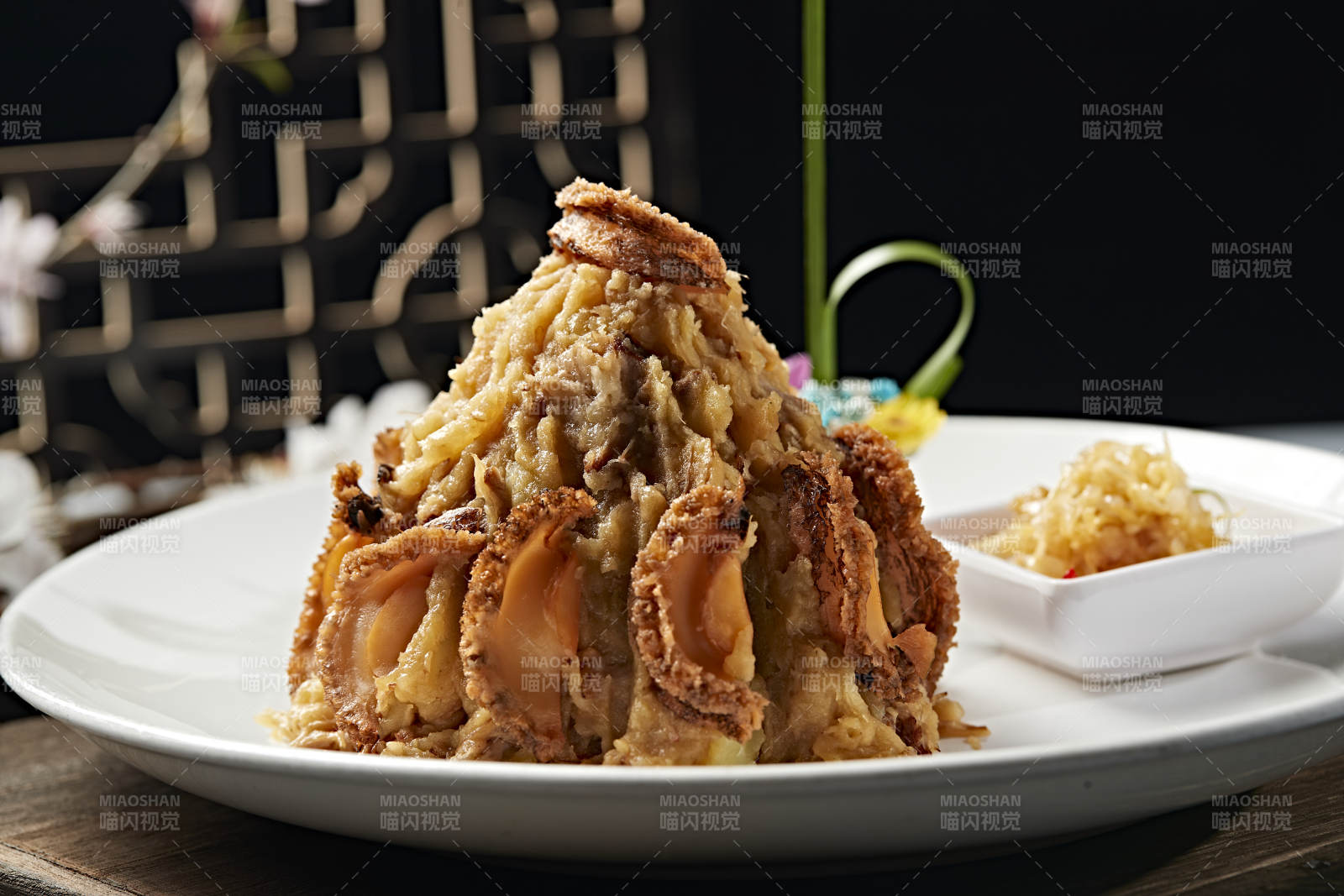 张垣名菜口菜酸菜土豆焖鲍鱼图片