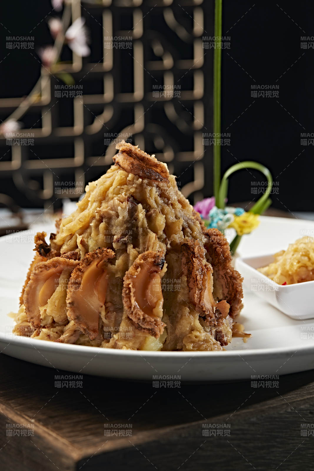 张垣名菜口菜酸菜土豆焖鲍鱼图片