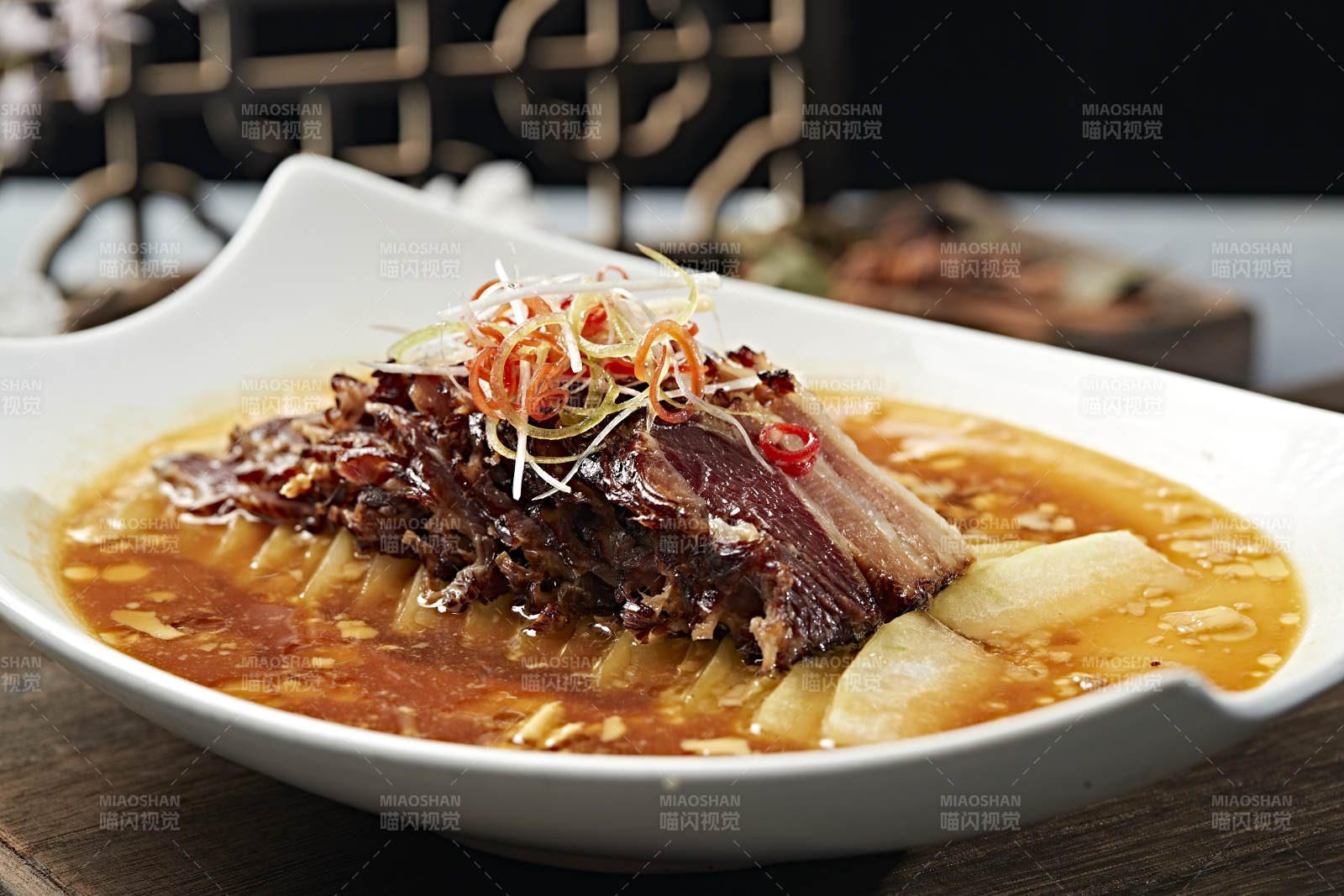 飘香冬瓜蒸湖南腊肉图片