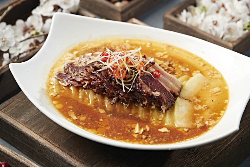 飘香冬瓜蒸湖南腊肉图片