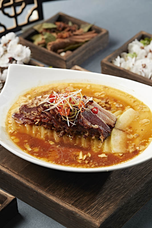 飘香冬瓜蒸湖南腊肉图片