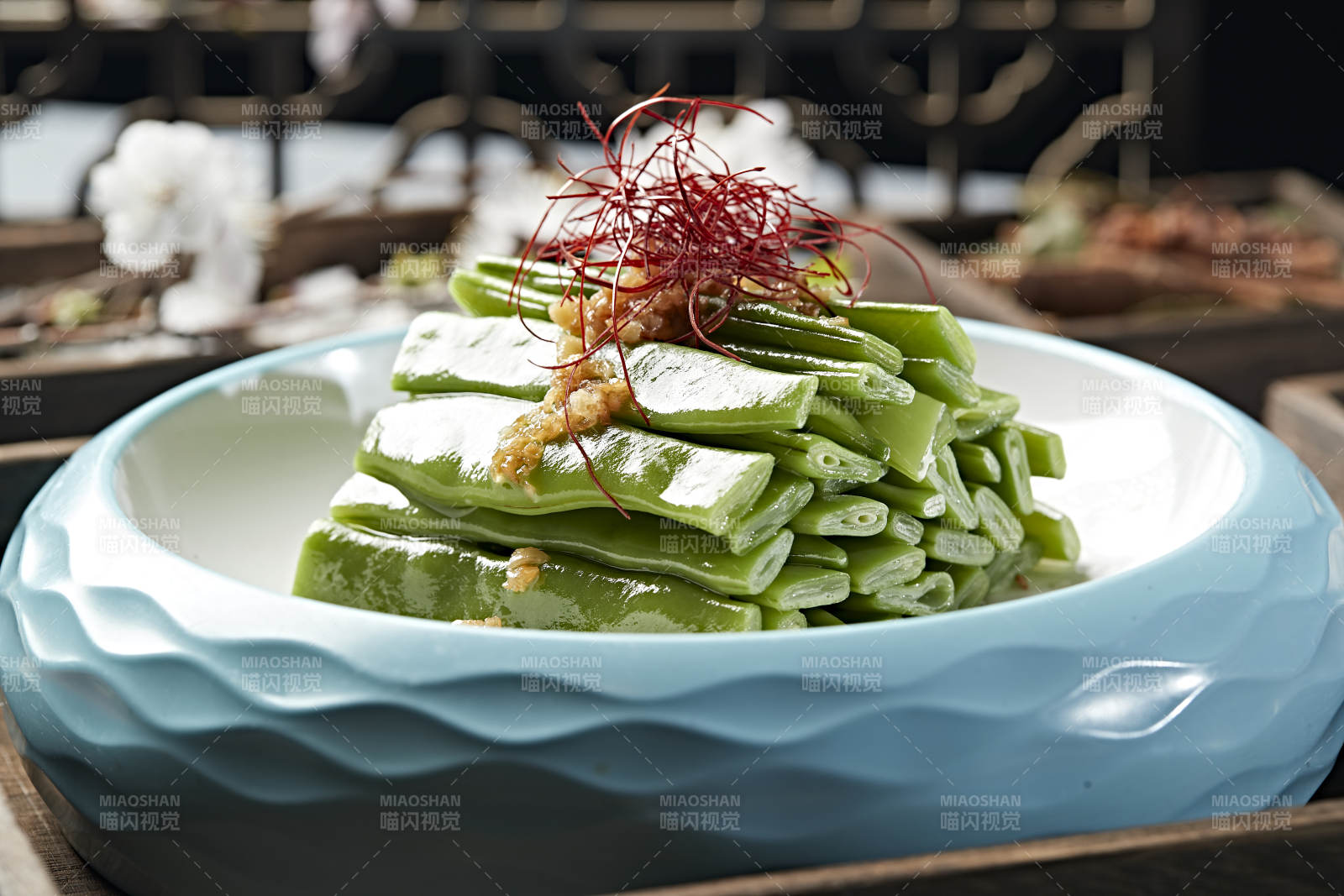 凉拌蒜香大刀豆 豆角 蜜豆图片