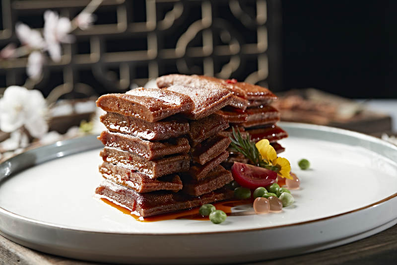 麻辣鲜甜的卤味豆腐干图片