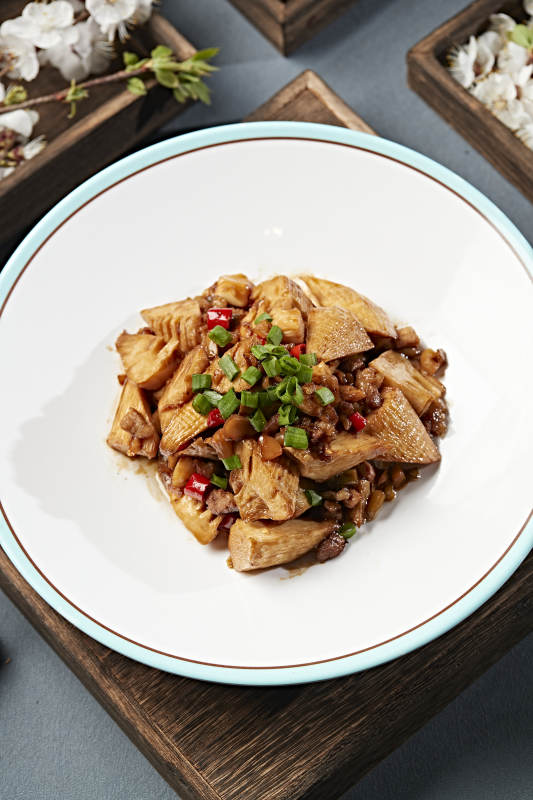 油焖肉沫冬笋块图片