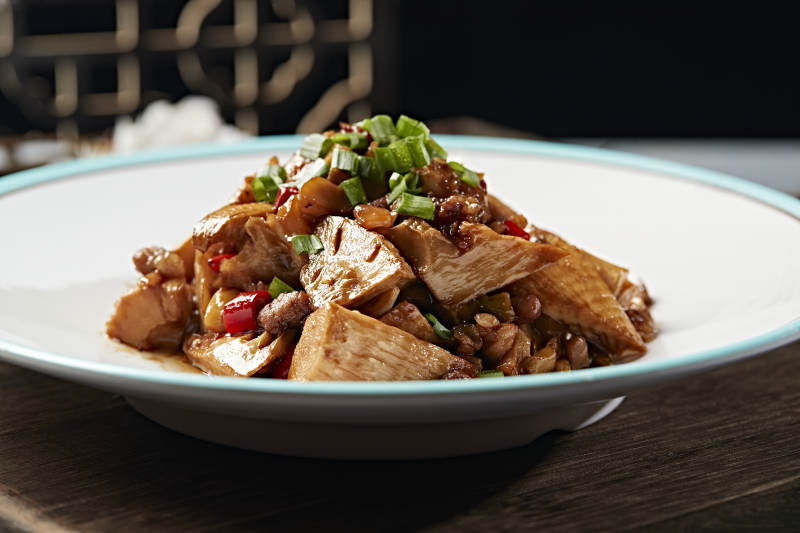 油焖肉沫冬笋块图片