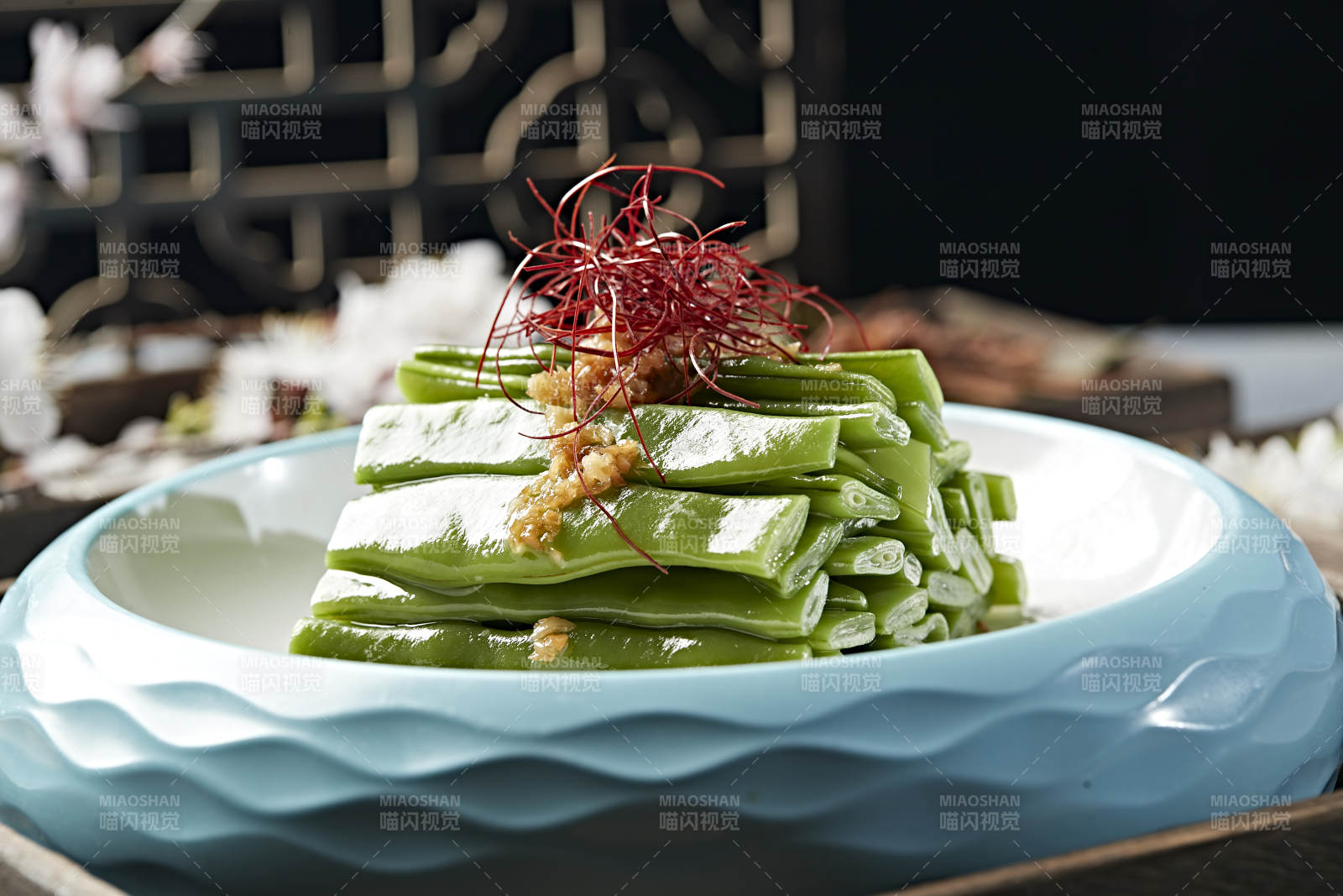 凉拌蒜香大刀豆 豆角 蜜豆图片