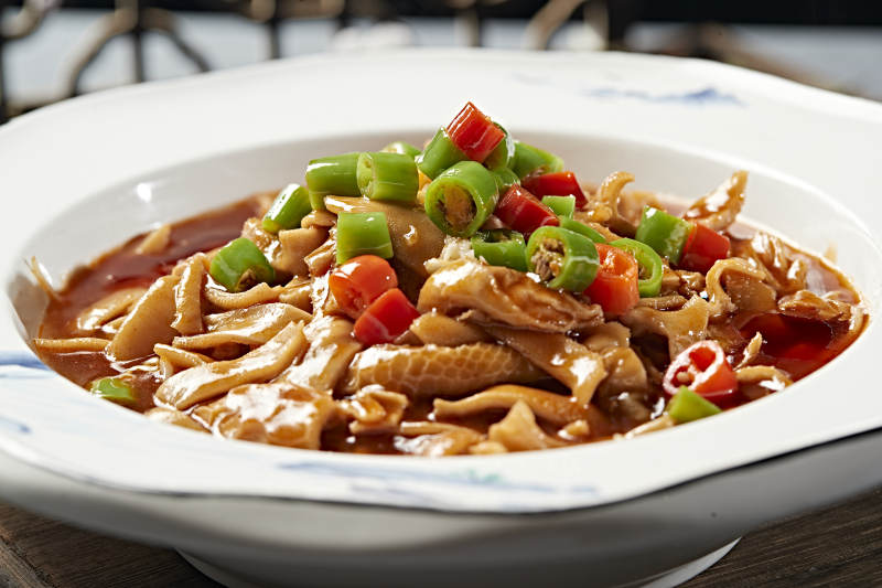 浓汤米椒烧羊肚丝图片