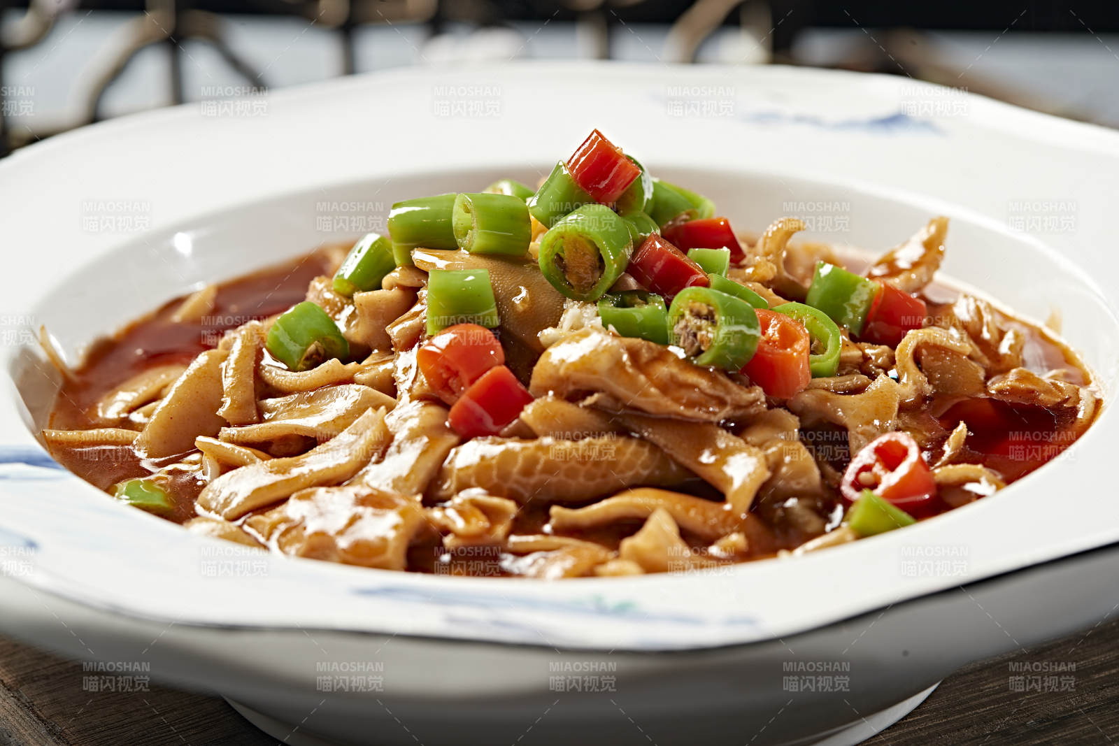 浓汤米椒烧羊肚丝图片