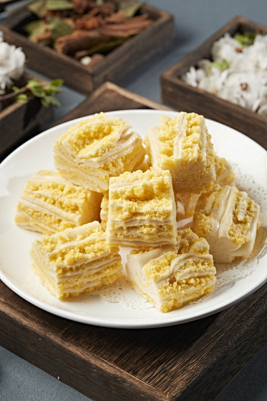 蒸油酥千层饼图片